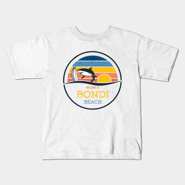 welcome to Bondi Beach Kids T-Shirt by jexershirts